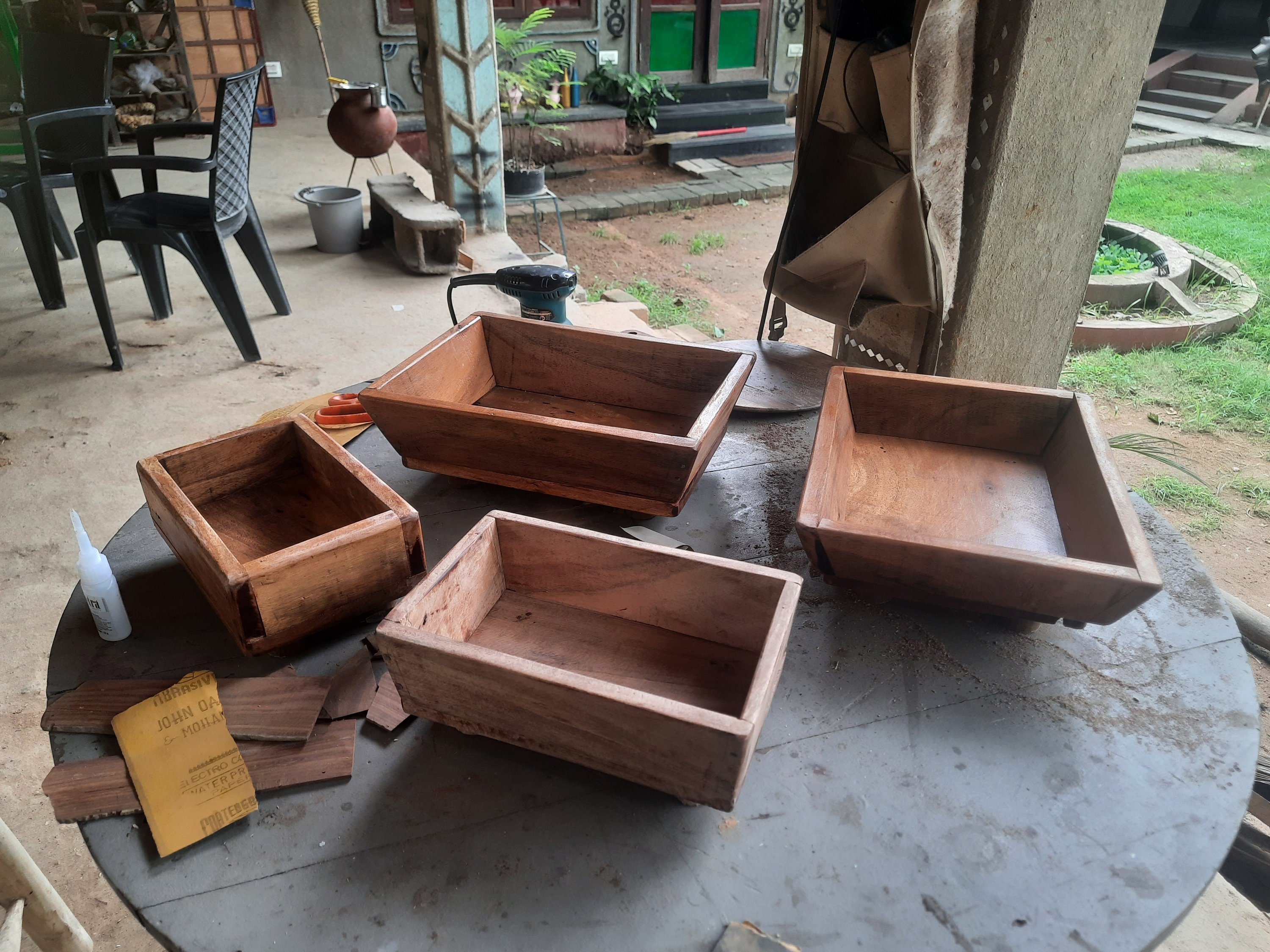 Handmade Wooden Bonsai Pot , Garden Planter - Etsy
