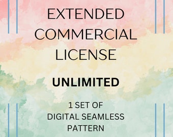EXTENDED LICENSE - UNLIMITED | Seamless Pattern Files