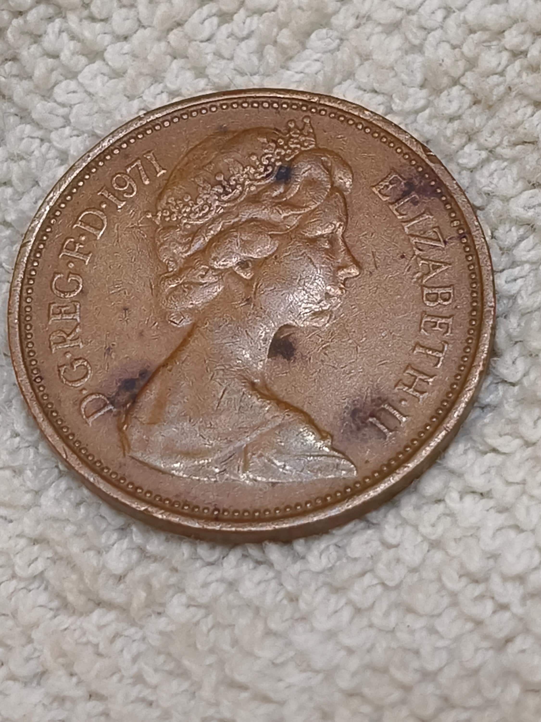 Elizabeth coin 1971 - Etsy 日本