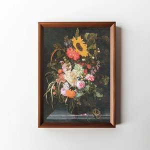 Floral Still Life Art || Digital Art || Printable Home Decor || Living Room Wall Art || Downloadable Painting || PRINTABLE