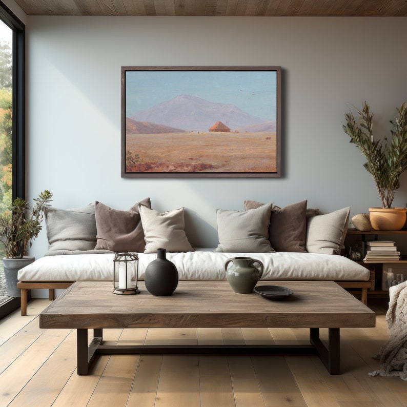 Desert Landscape Oil Painting Vintage Wall Art Digital Painting Downloadable PRINTABLE image 5