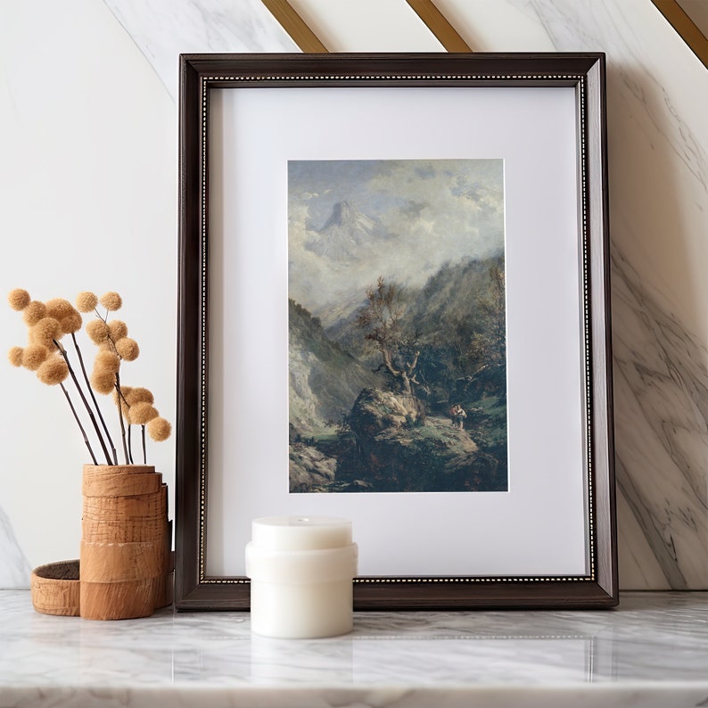 Canyon Landscape Painting Digital Art Prints Living Room Decor PRINTABLE image 2