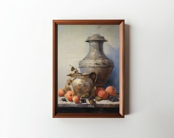 PRINTABLE Still Life Moody Traditional Wall Art Vintage Still Life ...