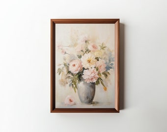 Floral Still Life || Living Room Wall Decor || Vintage Wall Art || Digital Download || PRINTABLE