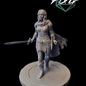 Female Warrior Miniature