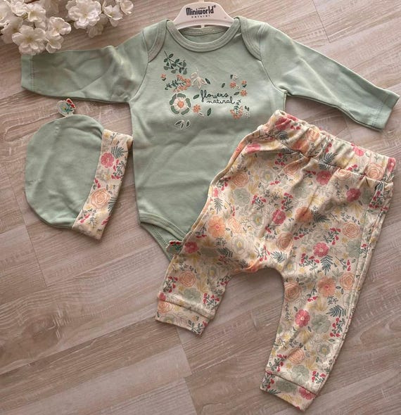 Newborn Baby Set Bodysuit and Pants Baby Set Baby Girl Set Baby