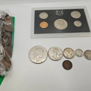 Coin Collecting Grab Bag with SILVER - U.S. coin collecting Kit with many different coins