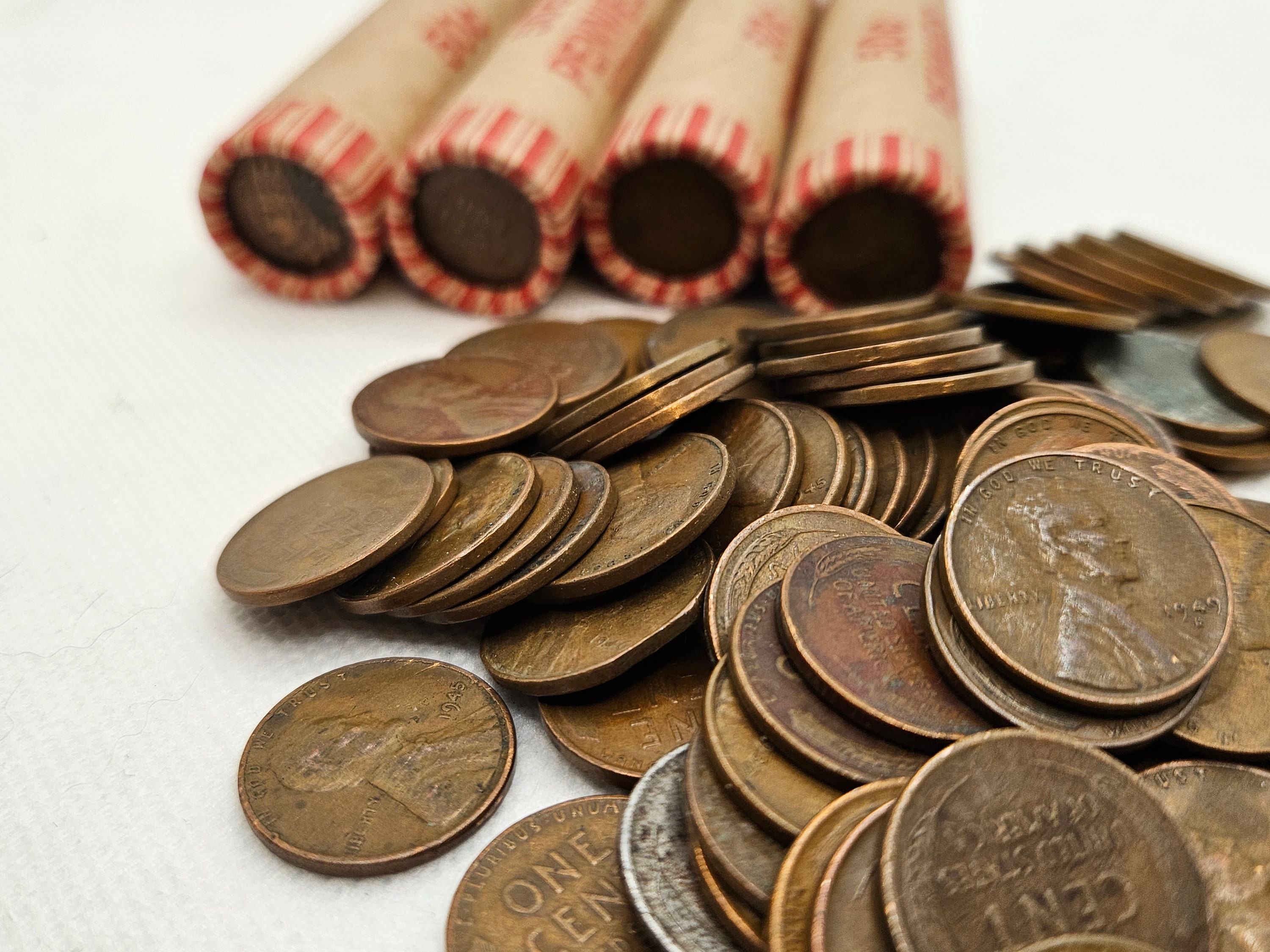Wheat Pennies - 5 Pounds - Teens, 20's, 30's, 40's, and 50's Cents US ...
