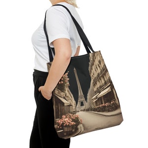Paris Tote Bag, Eiffel Tower Paris Souvenir, Francophile Gift, Paris Beach Bag, Eiffel Tower Tote Bag, French Bag, Yoga Bag, Paris Theme