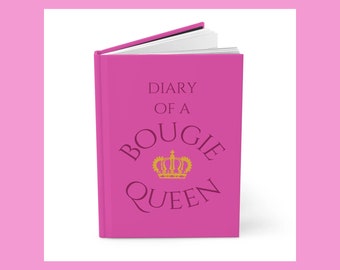 Tagebuch einer Bougie Queen Tagebuch, tägliches Tagebuch, Journal Tagebuch, Reisetagebuch, Pinkes Tagebuch, Persönliches Tagebuch, Hardcover Tagestagebuch, Pinkes Journal