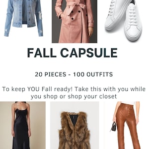 FALL CAPSULE LOOKBOOK - 100 Outfits + Style Notes