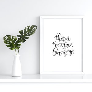 There's No Place Like Home Print / There's No Place Like Home Sign / Art / Decor / Wizard of Oz Art / Wizard of Oz Gift