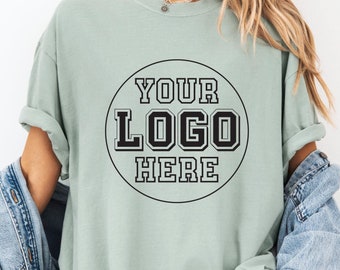 Custom Comfort Colors T-Shirt, Personalized Logo Design