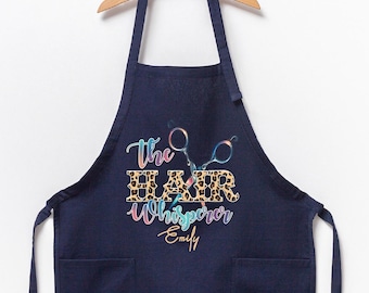 Personalized Hairstylist Apron, Adjustable Barber Apron
