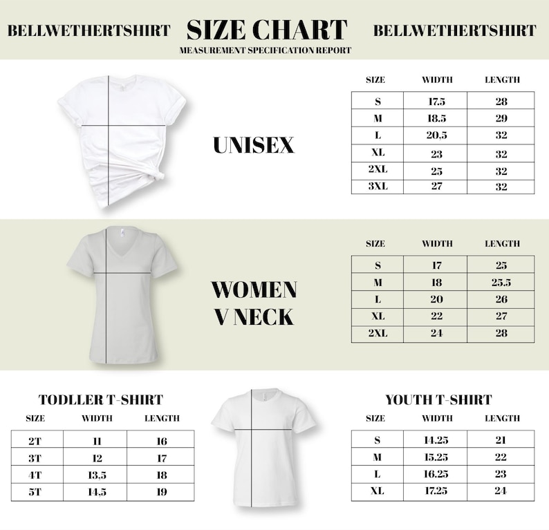 a women's t - shirt size chart with measurements