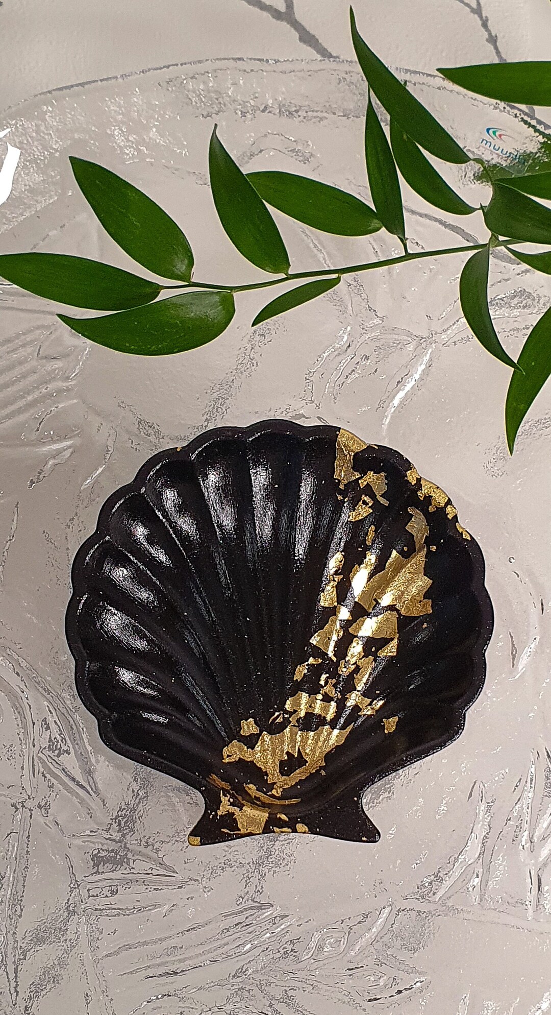 Shell Jewelry Tray Decorative Tray Black Jewelry Shell Tray Etsy
