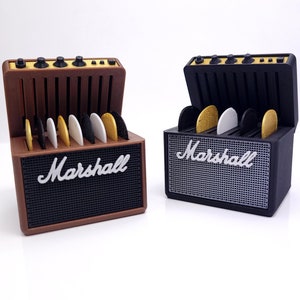 Wyjątkowy futerał na mediatory w formie wzmacniacza Marshalla ||| o pojemności 8 mediatorów ||| wyjątkowy prezent dla gitarzysty |||