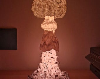 Nuclear Mushroom Lamp | Atomic Explosion Light | 8 Lighting Modes | RGB Ambient Lamp | Post-Apocalyptic Decor