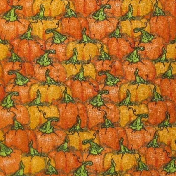 Multi-Color Thanksgiving Pumpkins Fabric by the Yard