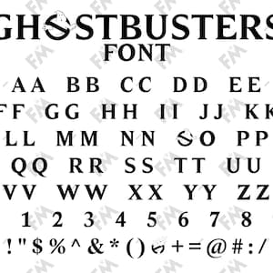 Police Ghostbusters pour Cricut Silhouette Word