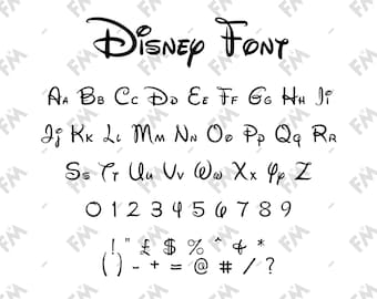 Magic Mouse Style Font for Cricut Silhouette Word