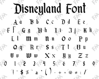 Magic Mouse Land Style Font for Cricut Silhouette Word