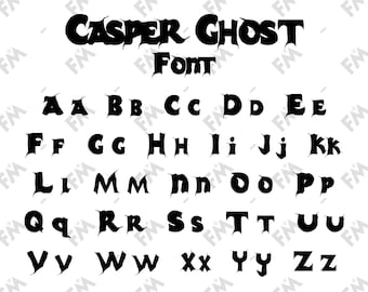 The Friendly Ghost Font for Cricut Silhouette Word