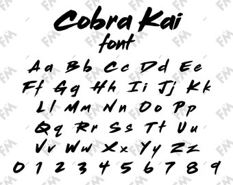 Karate Style Font for Cricut Silhouette Word