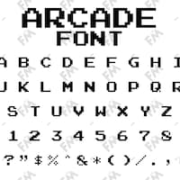 Retro Arcade Pixel 8 Bit Letters SVG PDF PNG & Ai Vector Cut Files ...