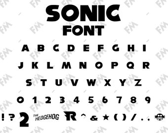 The Hedgehog Gaming Style Font for Cricut Silhouette Word