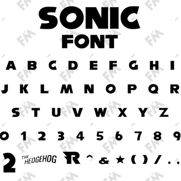 The Hedgehog Gaming Style Font for Cricut Silhouette Word