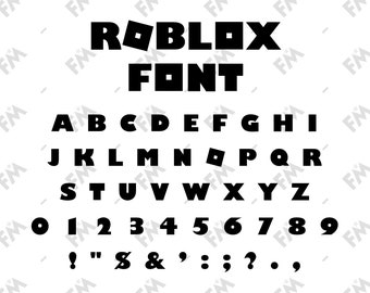 Roblocks Font for Cricut Silhouette Word