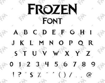 Frosty Style Font for Cricut Silhouette Word