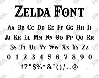 Triforce font for Cricut Silhouette Word