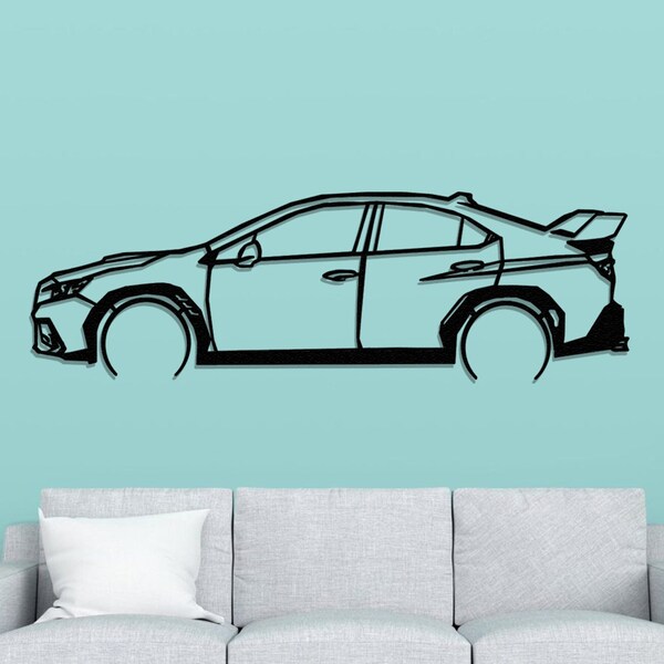 Subaru WRX Metal Wall Decor, Garage Wall Art, Sport Car Sign, Gift for Boyfriend, Housewarming Gift, Race Decor, Wall Sign, Gift for Dad