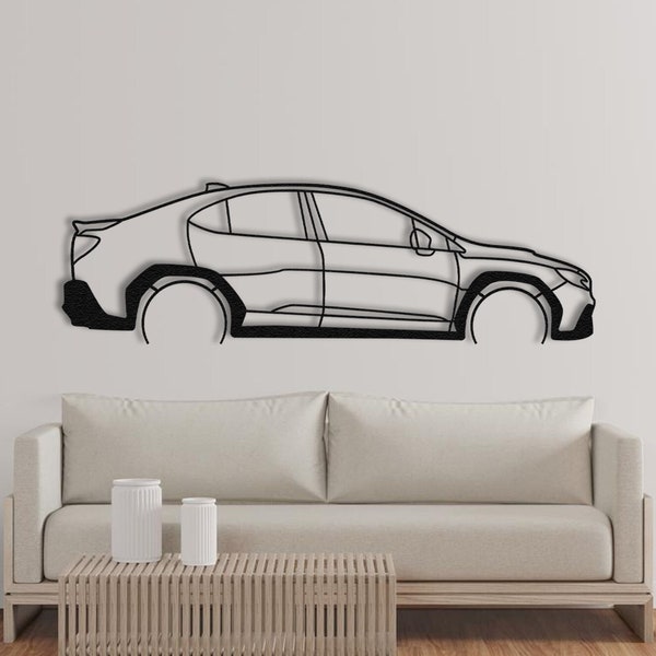 Subaru WRX Metal Wall Decor, Garage Wall Art, Sport Car Sign, Gift for Boyfriend, Housewarming Gift, Race Decor, Wall Sign, Gift for Dad