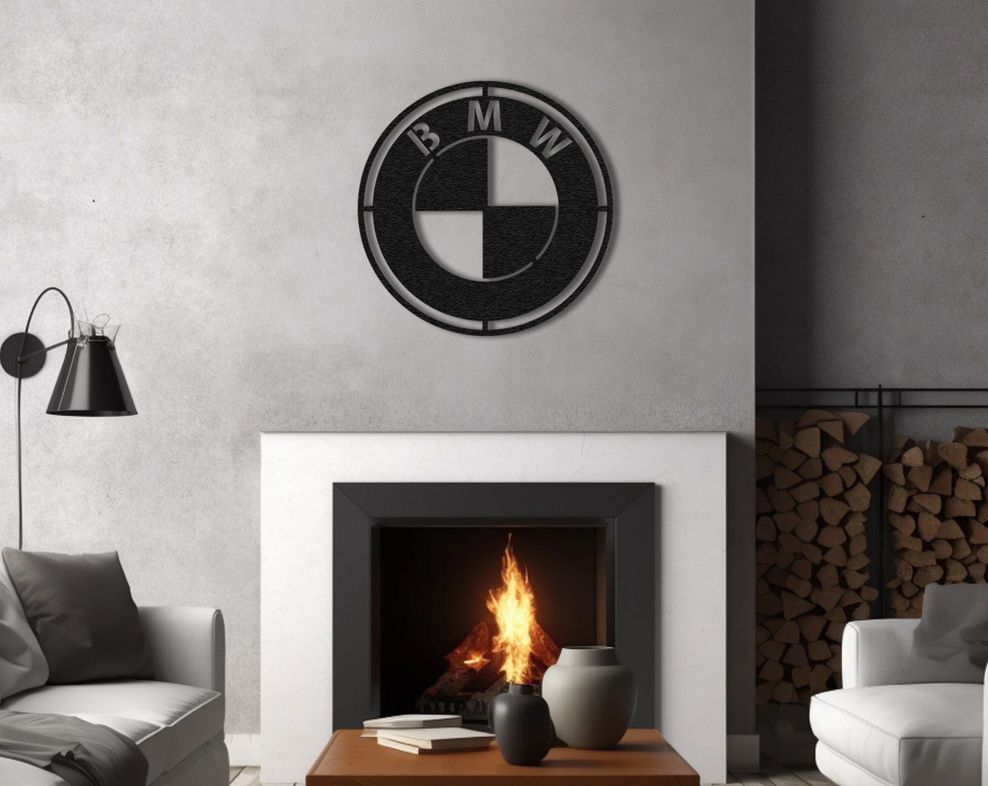 Isolierbecher mit BMW-Logo aus Metall, Thermobecher, gebürstetes