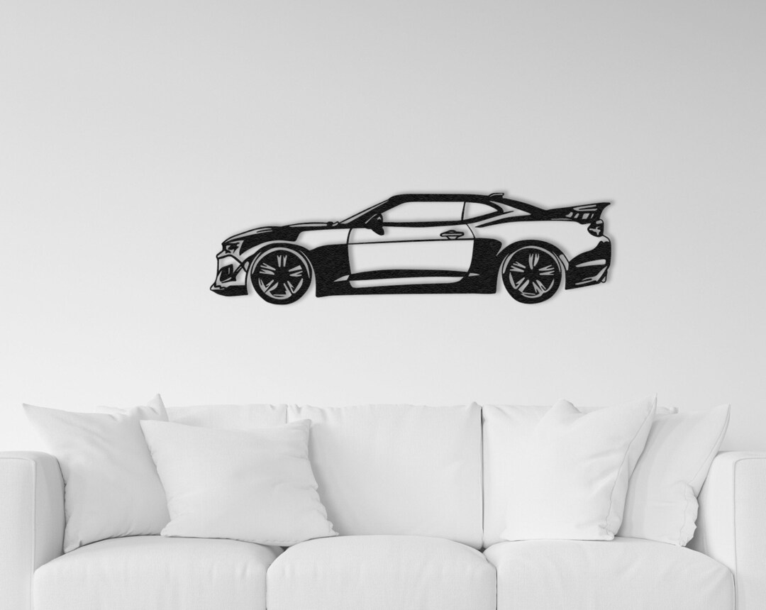 Chevrolet Camaro, Metal Wall Decor, Garage Wall Art, Sport Car Sign