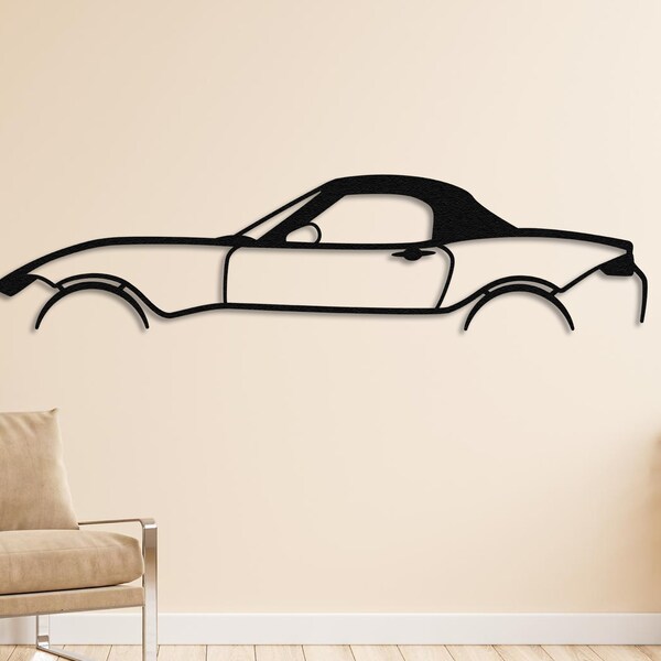 Mazda MX5 Miata, Metal Wall Decor, Garage Wall Art, Sport Car Sign, Gift for Bf, Housewarming Gift, Race Decor, Wall Sign, Gift for Dad