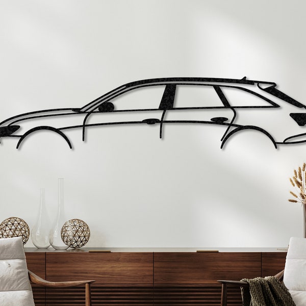 Audi RS6 Avant, Metall Wand Dekor, Garage Wand Kunst, Sport Auto Schild, Geschenk für Freund, Einweihungsparty Geschenk, Rennen Dekor, Wand Schild, Geschenk für Papa