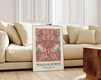 Stampa artistica floreale di William Morris, poster in stile vintage
