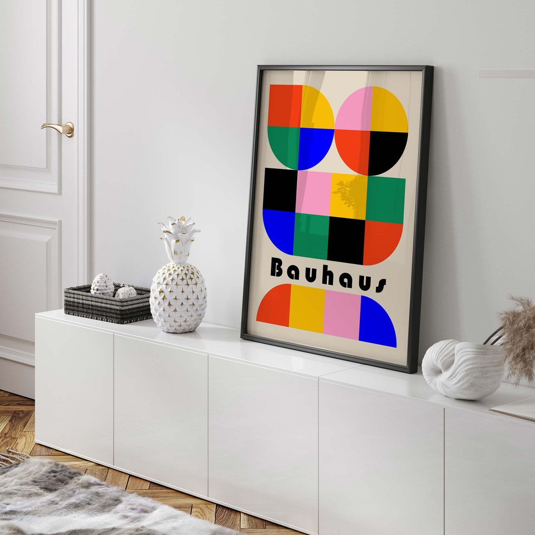 Bauhaus 1923 Art Print – Mid Century Modern Wall Decor - Etsy