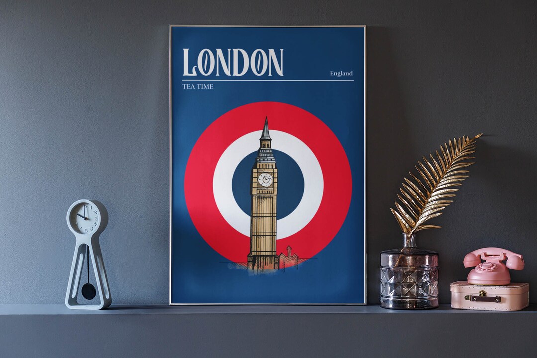 London Big Ben Travel Poster, City Poster, Home Decor, Bedroom Prints ...