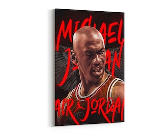 Michael Jordan Leinwanddruck | Sport Wandkunst