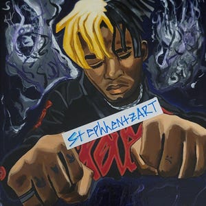 12x18 Acrylic Paint &quot;X&quot; Art Print