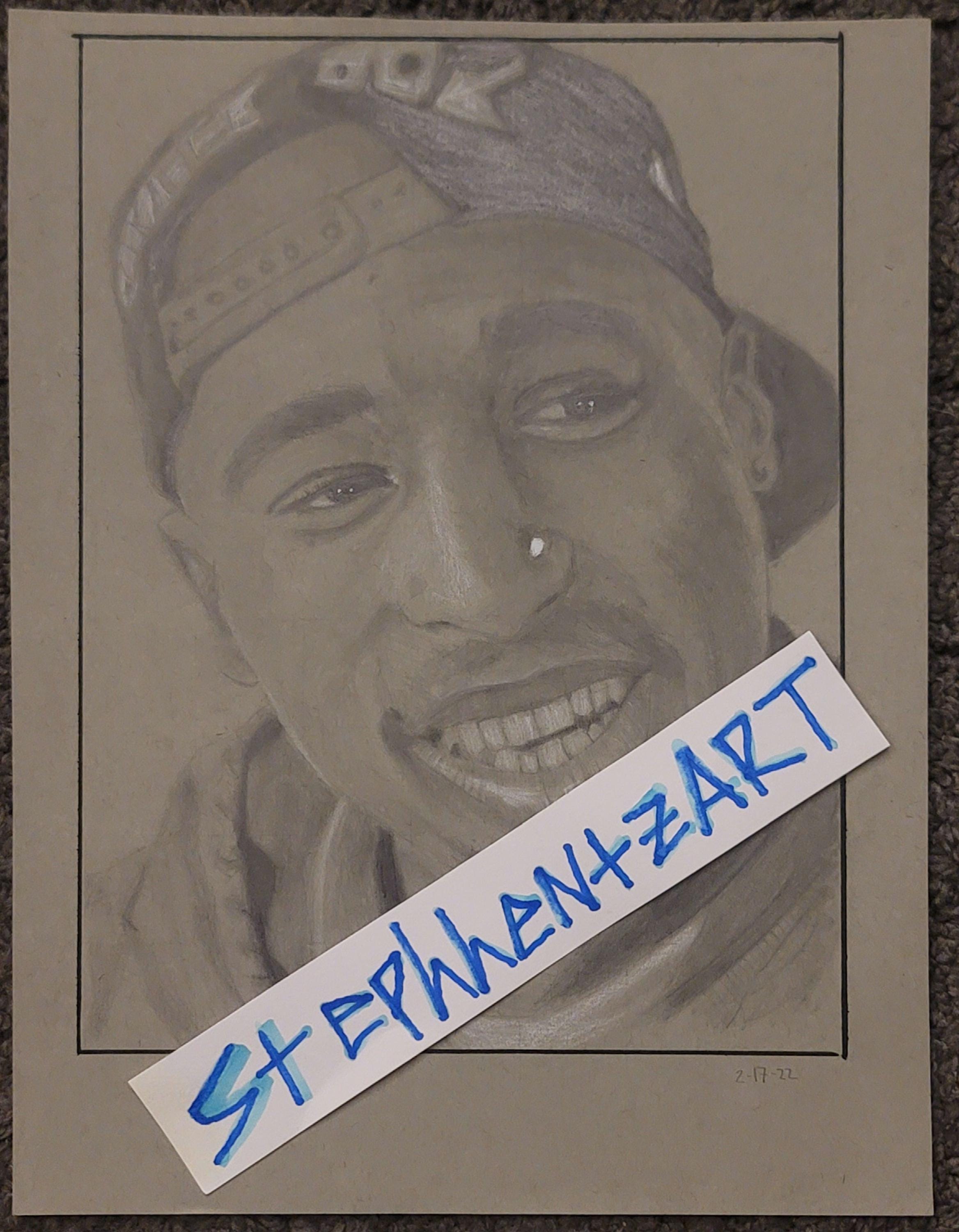 8x12 Graphite Hip Hop Art Print