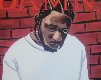 Hip-Hop Album Art Print | DAMN Inspired Rap Wall Art | 10x10 | Music Fans & Art Collectors