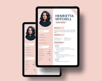 Resume Template | Modern Resume | Resume Template for Word Instant Download | Professional Resume Template | CV Template | Minimalist Resume