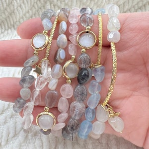 Semiprecious stone bracelets