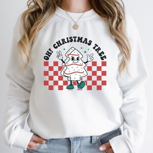 Retro Christmas Tree Cake Sweatshirt,Oh Christmas Tree,Christmas Cake Shirt,Christmas Tree Shirt,Debbie,Funny Christmas Crewneck,Funny Gift